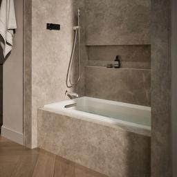 Archer 60'' x 30'' alcove heated whirlpool bath, left drain - image 2