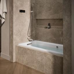 Archer 60'' x 30'' alcove whirlpool bath with Bask heated surface, left drain - image 2