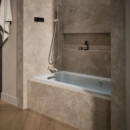 Archer 60'' x 30'' alcove whirlpool bath with Bask heated surface, left drain - image 2