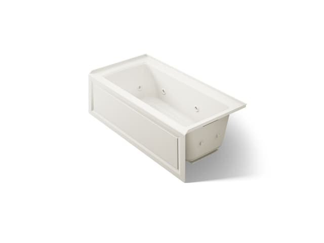 Kohler Archer 60'' x 30'' alcove whirlpool bath, right drain - Biscuit