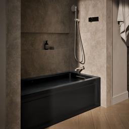 Archer 60'' x 30'' alcove whirlpool bath with Bask heated surface, right drain - image 2