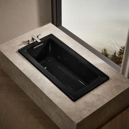 Archer 60'' x 30'' drop-in whirlpool bath with Bask heated surface - image 2