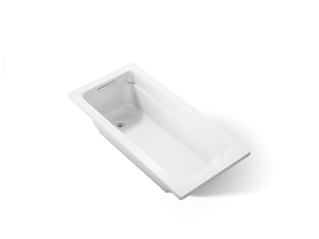 Kohler Archer 66'' x 32'' alcove bath, right drain - Black