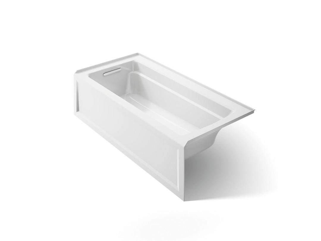 Archer 66'' x 32'' alcove bath, left drain by Kohler