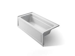Archer 66'' x 32'' alcove bath with Bask heated surface, left drain - image 1