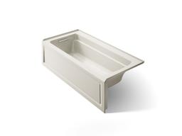 Archer 66'' x 32'' alcove bath with Bask heated surface, left drain - image 1