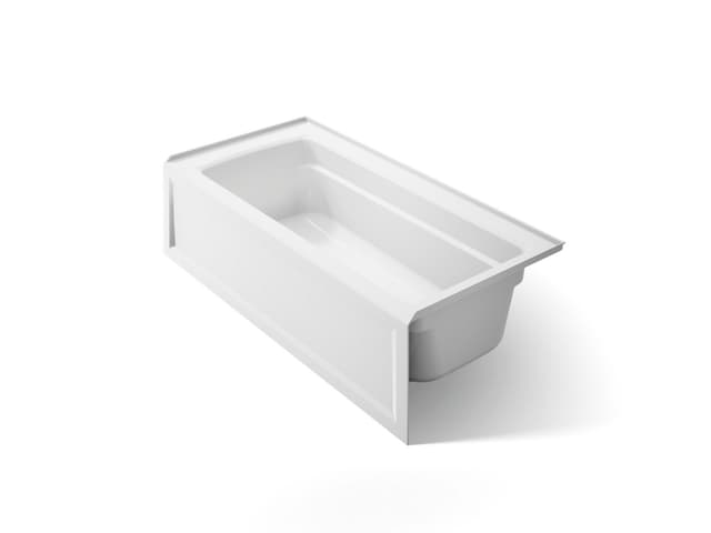 Kohler Archer 66'' x 32'' alcove bath, right drain - White