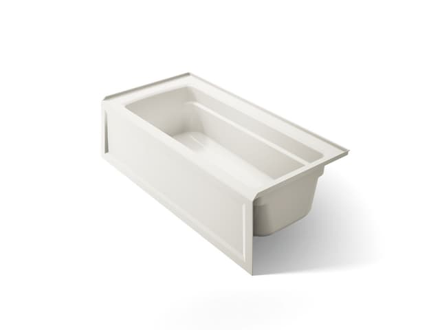 Kohler Archer 66'' x 32'' alcove bath, right drain - Biscuit