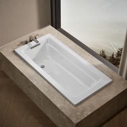 Archer 66'' x 32'' drop-in bath with Bask heated surface - image 2