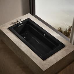 Archer 66'' x 32'' drop-in Heated BubbleMassageE air bath with Bask heated surface - image 2