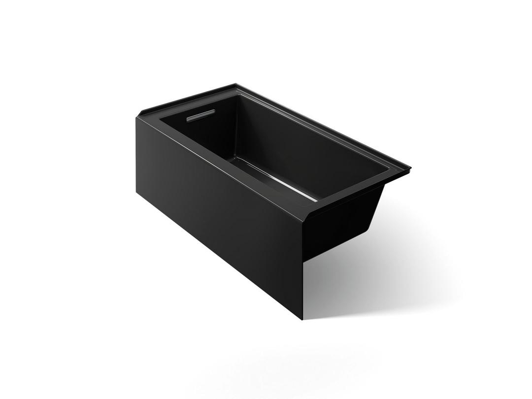 Kohler Underscore 60'' x 30'' alcove bath, left drain - Black by Kohler