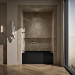 Kohler Underscore 60'' x 30'' alcove bath, left drain - Black - image 4