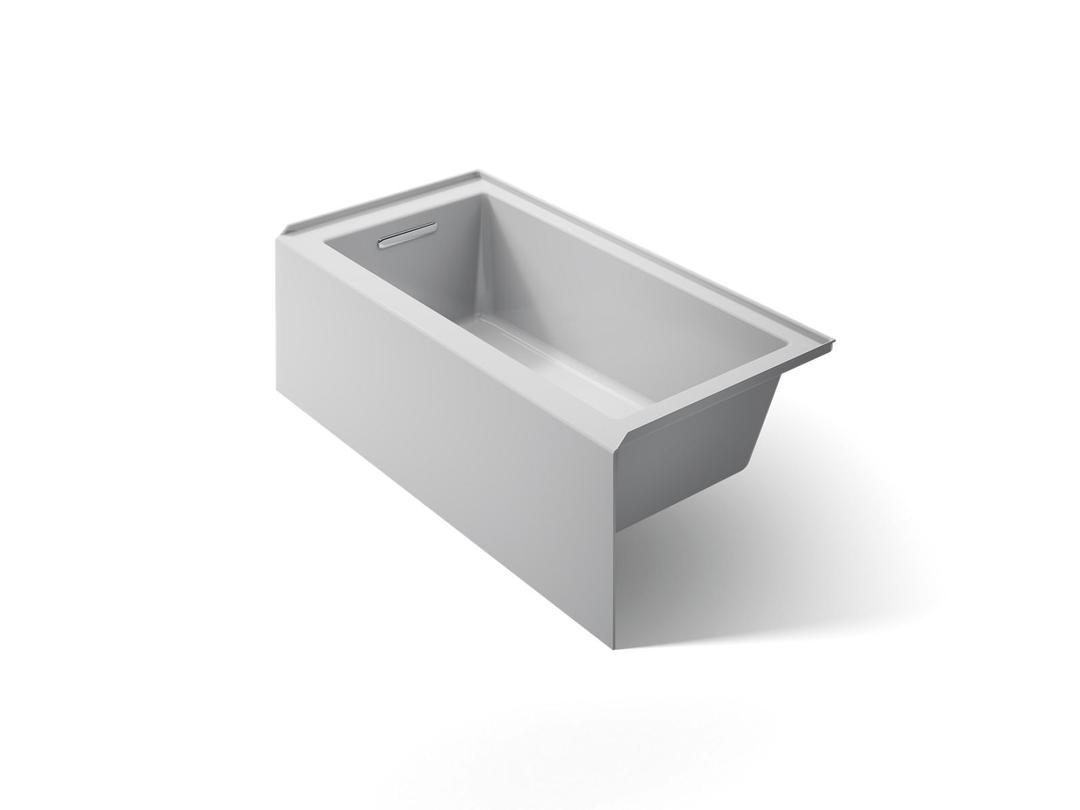 Kohler Underscore 60'' x 30'' alcove bath, left drain - Ice Grey by Kohler