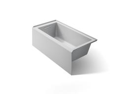 Kohler Underscore 60'' x 30'' alcove bath, left drain - Ice Grey - image 1
