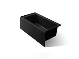 Kohler Underscore 60'' x 30'' alcove bath right drain - Black - image 1