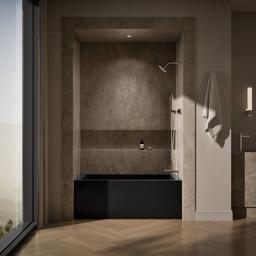 Kohler Underscore 60'' x 30'' alcove bath right drain - Black - image 4