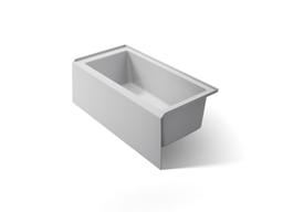 Kohler Underscore 60'' x 30'' alcove bath right drain - Ice Grey - image 1