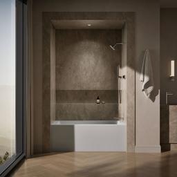 Kohler Underscore 60'' x 30'' alcove bath right drain - Ice Grey - image 4