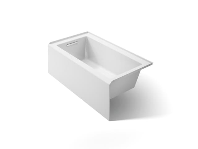 Kohler Underscore 60'' x 32'' alcove bath, left drain - White