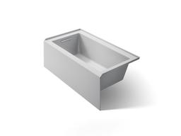 Kohler Underscore 60'' x 32'' alcove bath, left drain - Ice Grey - image 1