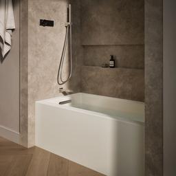 Kohler Underscore 60'' x 32'' alcove bath, left drain - Biscuit - image 2
