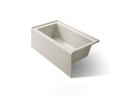 Kohler Underscore 60'' x 32'' alcove bath, left drain - Biscuit - image 1