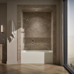 Kohler Underscore 60'' x 32'' alcove bath, left drain - Biscuit - image 4