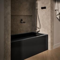 Kohler Underscore 60'' x 32'' alcove bath right drain - Black - image 2