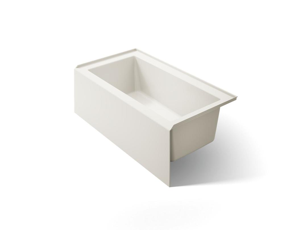 Kohler Underscore 60'' x 32'' alcove bath right drain - Biscuit by Kohler