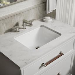 Kohler Caxton 20-1/2'' rectangular undermount bathroom sink - White - image 2