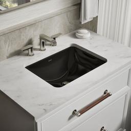 Kohler Caxton 20-1/2'' rectangular undermount bathroom sink - Black - image 2