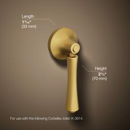 Kohler Corbelle Left-hand trip lever - Vibrant Brushed Moderne Brass - image 2