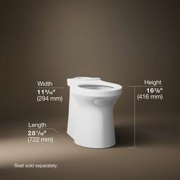 Betello Elongated toilet bowl with skirted trapway - image 3