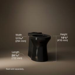 Betello Elongated toilet bowl with skirted trapway - image 3