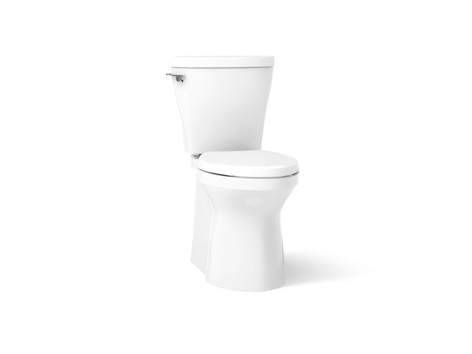Kohler Betello Two-piece elongated toilet with skirted trapway, 1.28 gpf - White by Kohler