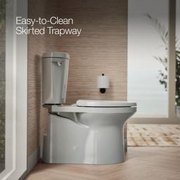 Betello ContinuousClean XT two-piece elongated toilet with skirted trapway, 1.28 gpf - image 4