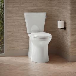Betello Two-piece elongated toilet with skirted trapway, 1.28 gpf - image 2