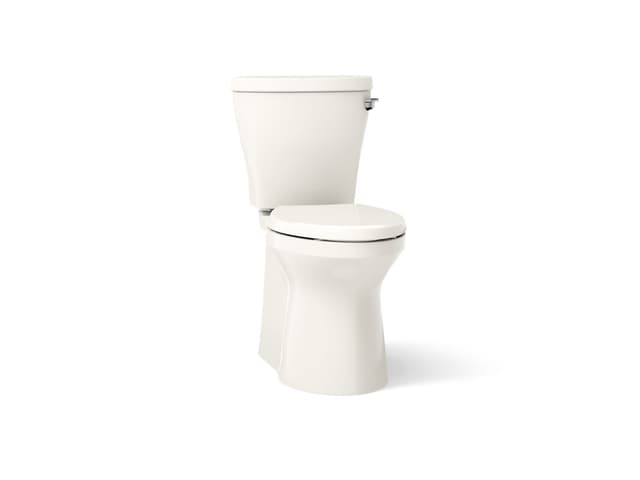 Kohler Betello Two-piece elongated toilet with skirted trapway, 1.28 gpf - Biscuit