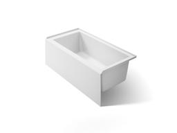 Kohler Underscore 60'' x 30'' alcove bath, right drain - White - image 1