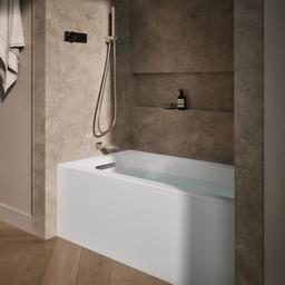 Kohler Underscore 60'' x 32'' alcove bath with integral apron, integral flange, and left-hand drain - White - image 2