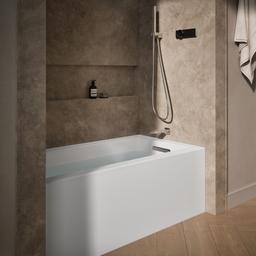 Kohler Underscore 60'' x 32'' alcove bath with integral apron, integral flange, and right-hand drain - White - image 2