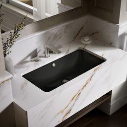 Kohler Iron Plains 30'' rectangular drop-in/undermount bathroom sink - Black - image 2