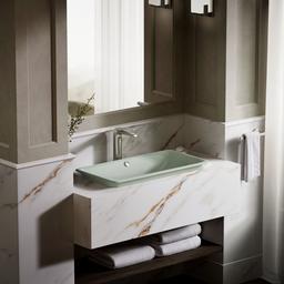 Kohler Iron Plains 30'' rectangular drop-in / undermount / vessel bathroom sink - Aspen Exterior With Aspen Interior - image 4