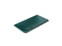 Kohler Iron Plains 30'' rectangular drop-in / undermount / vessel bathroom sink - Teal Exterior With Teal Interior - image 1