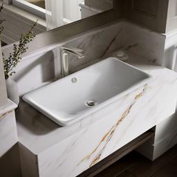 Kohler Iron Plains 30'' rectangular drop-in/undermount/vessel bathroom sink with White painted underside - image 2