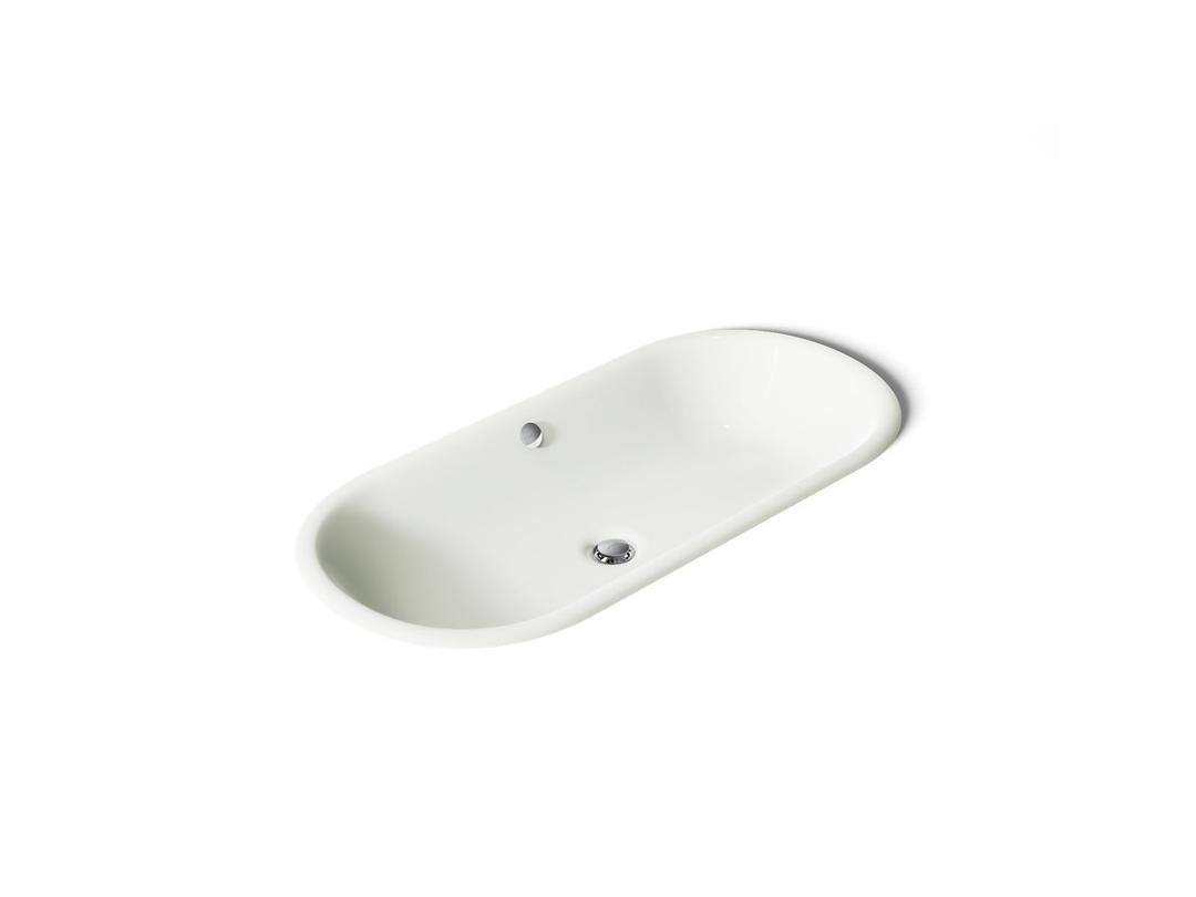 Kohler Iron Plains 33'' oval drop-in/undermount bathroom sink - Dune by Kohler