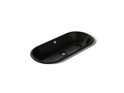 Kohler Iron Plains 33'' oval drop-in/undermount/vessel bathroom sink with Iron Black painted underside - image 1