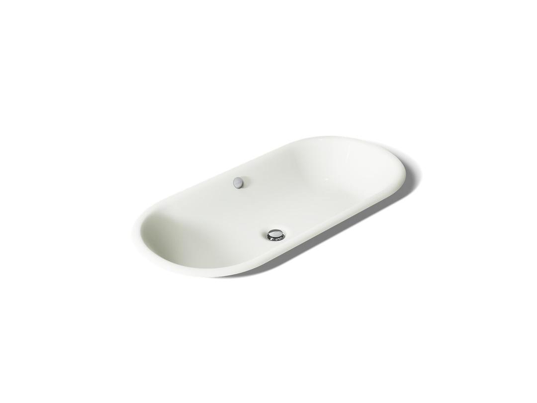 Kohler Iron Plains 33'' oval drop-in/undermount/vessel bathroom sink with Iron Black painted underside - Dune by Kohler