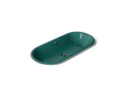Kohler Iron Plains 33'' oval drop-in / undermount / vessel bathroom sink - Teal Exterior With Teal Interior - image 1