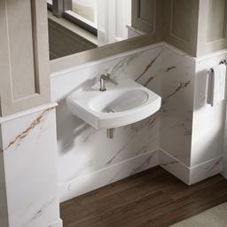 Kohler Pinoir 22'' oval wall-mount bathroom sink - White - image 2